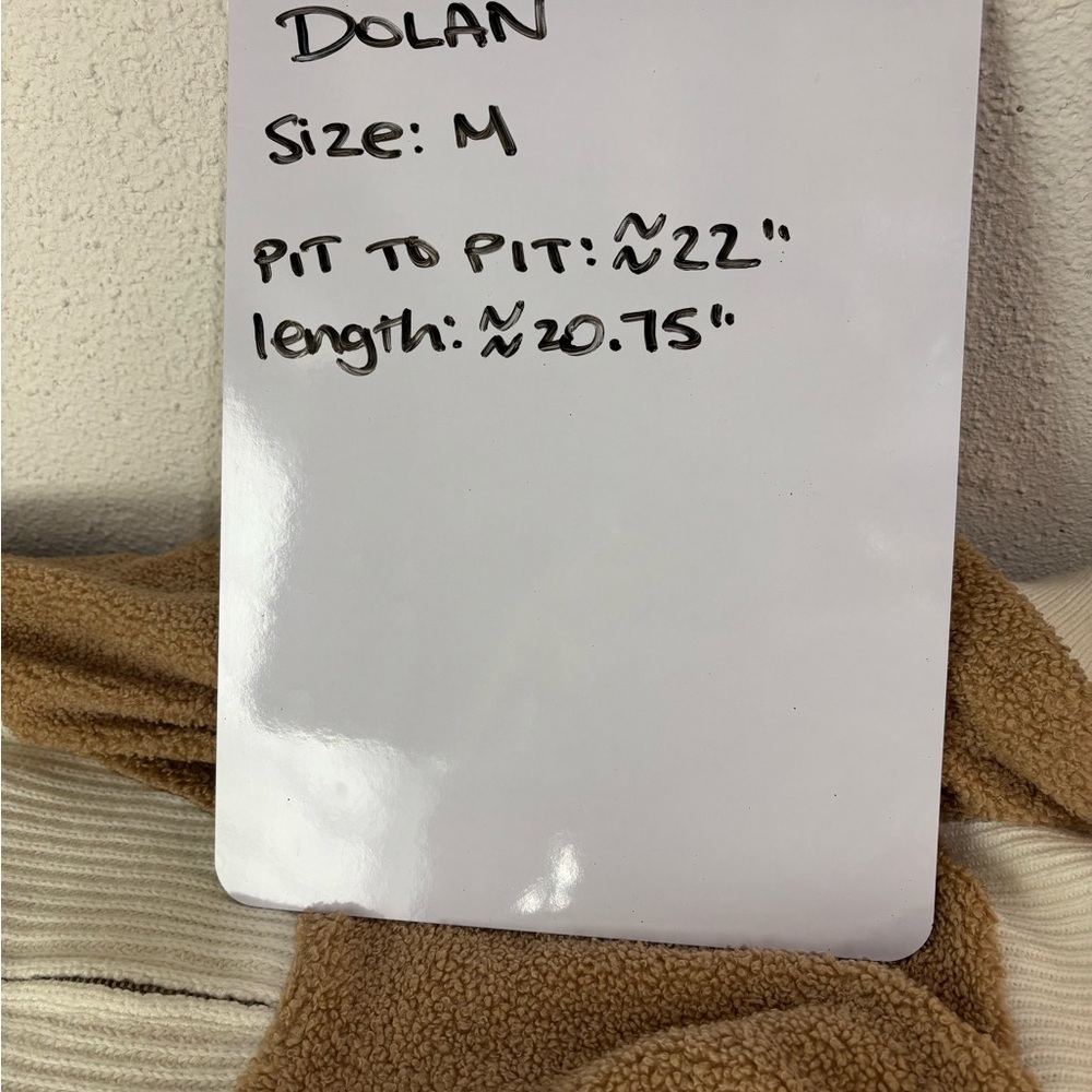 Anthropologie Dolan Left Coast Sherpa Quarter-Zip Pullover Sweater Size M - Picture 11 of 13